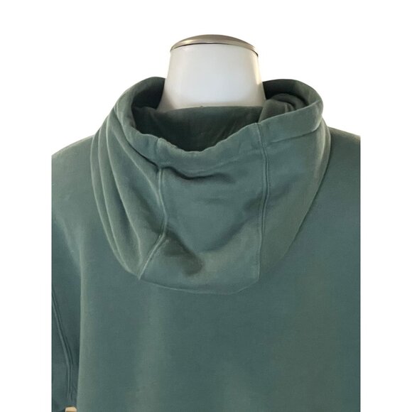 Nike Womens Green Half-Zip Hoodie Sweatshirt Size Small Cotton Blend Hooded With - Picture 12 of 13